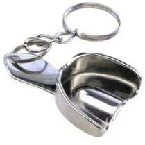 Wittex Llavero con cuchara de impresión sin perforar, plata, Normale Schlüsselanhängergröße