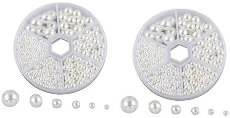 IWOWHERO 2 Kisten Verzierung aufkleben bastelzeug craft DIY-Schmuck Taschendekoration wundrrschön handgefertigte Ohrringe haarband dekoration Mode Haarbandverzierung modische Verschönerung