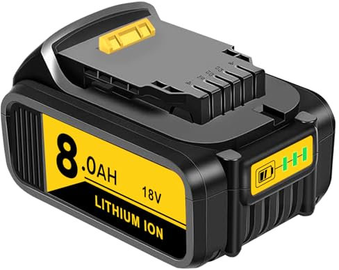 18V 8.0Ah Replacement Batteries for Dewalt Battery 18V Compatible with Dewalt 18V Battery Cordless Tools DCB180 DCB184 DCB200 DCB204 DCB206 and More