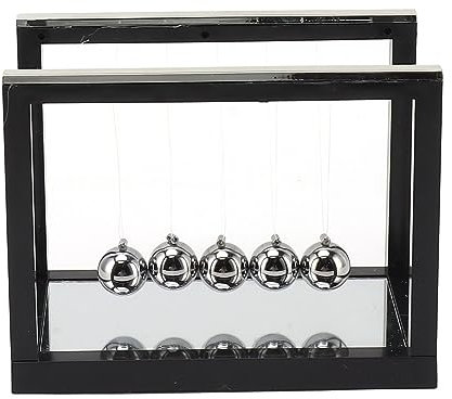 Newtons Cradle Balance Balls, Stainless Steel Science Physics Gadget Physics Office Desk Decor Toy for Home Office