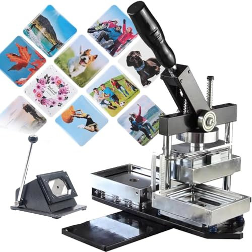 DIY-Fotomagnetmaschine,Kühlschrankmagnet-Button-Abzeichenherstellung,Fotomagnetmaschine,Utton Maker-Maschine 80 * 53 Mm,Geschenk-Button,Team-Anstecker,80 X 53 Mm,90 * 65mm