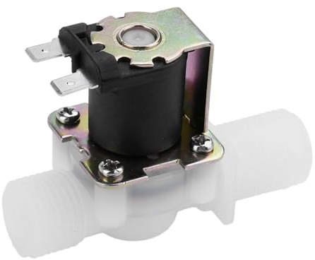 AC 110V 220V DC 12V 24V 1/2 válvula solenoide eléctrica normalmente cerrada magnética 4,8 W 6W interruptor controlador de presión de aire de agua 80MM(AC220V 6W)