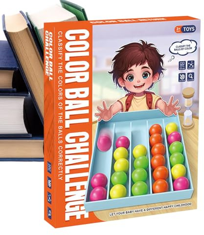 Spielzeug zum Sortieren nach Farben, Gesellschaftsspiel mit Farbsortierung, Lernaktivitäten, sensorische Unruhe, für Reisen, Korb, Kindergarten, Urlaub, Ostern und Vorschule
