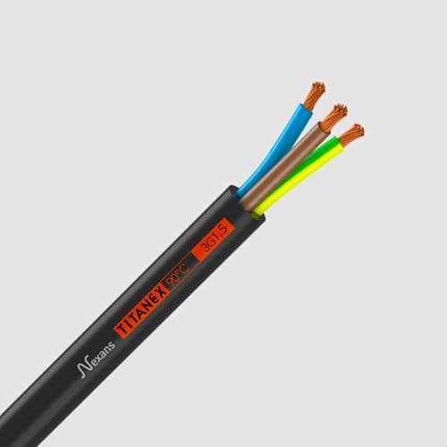 4mm² 3 Core H07RN-F Rubber Cable – Heavy Duty Flexible Industrial Cable – Black Sheath – Cut to Length (40mtrs)