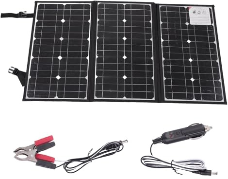 Kit de Panneau Solaire, Pliable 600 W Petit USB avec 5 V et 18 DC, centrales électriques Portables pour Camping-Car, Excursions en Bat