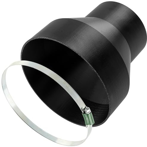AERZETIX Kit d'adaptateur/réducteur pour conduit de ventilation Ø158-103 mm avec 1 collier de serrage renforcé Ø150-180 mm