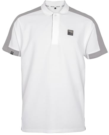 Preston Core Collection Polo White Poloshirt - Angelshirt, Größe:S