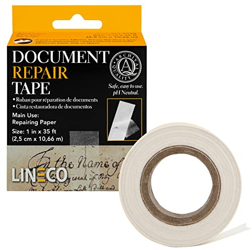 Lineco 3M 9010198 Archival Document Repair Tape, 1 by 35'
