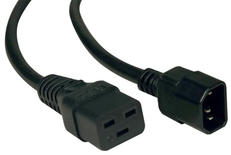 Tripp Lite Heavy Duty Computer Power Extension Cable PDU Cord 14 AWG 15A C19 to C14, 3.05 m (P047-010)