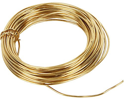 Alambre de latón, 1,2 mm de grosor, 100 mm, latón, 10 m