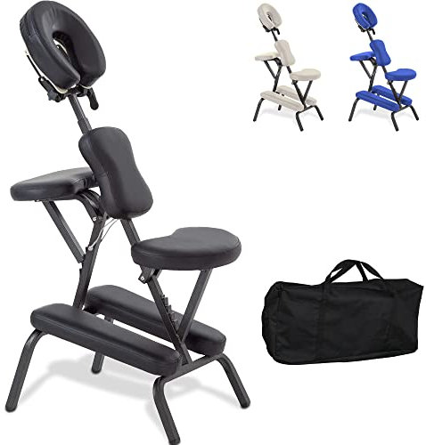 Beltom® Tattoostuhl Massagestuhl Massageliege Massagebank Behandlungsstuhl klappbar - Schwarz