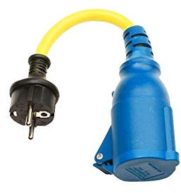 Victron Adapter 16A 250V Schuko Stecker auf CEE Kupplung