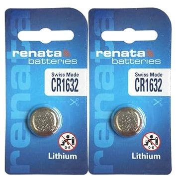 2 x CR1632 3 V Batterie au Lithium Renata fabriquée en Suisse Montre | | | Clé Gadget