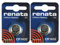 2 x CR1632 3 V Batterie au Lithium Renata fabriquée en Suisse Montre | | | Clé Gadget