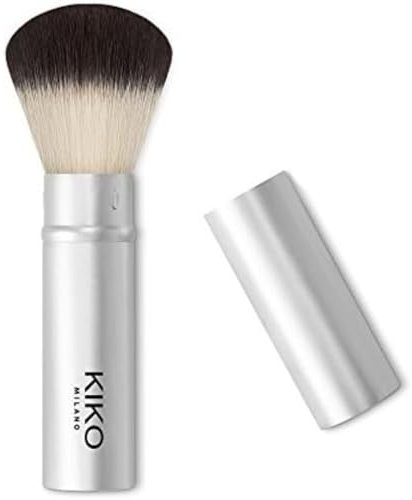 KIKO Milano Smart Allover Powder Brush 104 | Einziehbarer Pinsel Für Gesichtspuder, Synthetikborsten