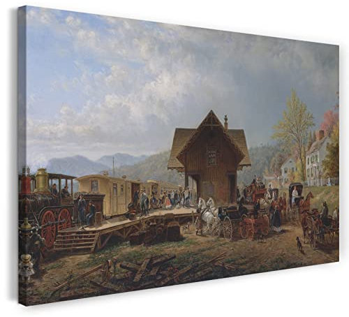 Leinwand (60x40cm): Edward Lamson Henry - Die 9:45 Unterkunft