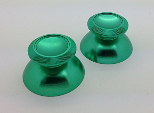 Per Xbox 360 joystick analogico thumbsticks Thumb Sticks fungo Cap aluminum metal material Green