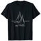 Segelboot auf Wasser T-shirt I Segler Boot Geschenkidee T-Shirt