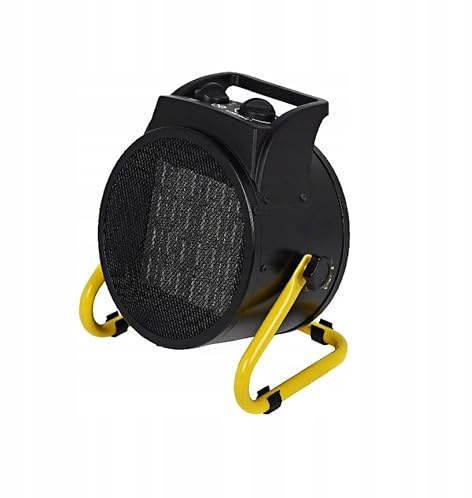 WARMTEC Termoventilatore con termostato 3000W - Stufa Elettrica per Garage, Officina - Riscaldatore PTC Basso Consumo, Angolo di inclinazione regolabile, protezione contro il surriscaldamento
