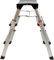 Excel Aluminium Stool Ladder 3 Tread Heavy Duty Folding Hop Up 390mm x 525mm