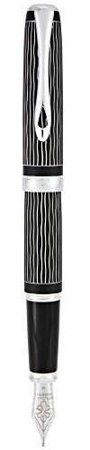 DIPLOMAT Excellence A+ / Wave Guillochiert Lapis Schwarz/Füllfederhalter/mit Geschenkbox/Füllhalter - F, D40104023