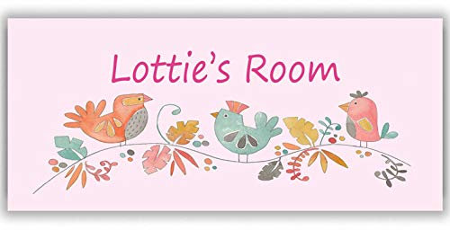 Tigerlilyprints Personalised Bedroom Door Plaque,Children's Name Plate, Boys,Girls Room Sign,Name on a Sign, Personalised Children's Bedroom Door Signs.