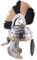 Battle-Merchant Römerhelm - Imperial Gallic-G - Weisenau aus Stahl mit Helmbusch