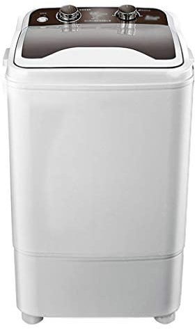 BLLXMX Hogar Mini Solo Barril Lavadora de Ropa Compacta Pequeña, para Apartamentos, Lavado/Deshidratación Programada con Un Solo Clic, Eficiente en Energía, Gris, Lavadora