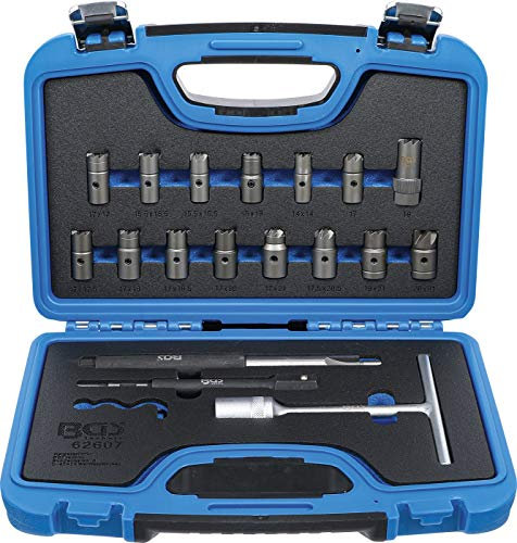 BGS 62607 | Injektoren-Dichtsitz-Fräser-Satz | 19-tlg.