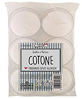 Cereria di Giorgio Lot de 6 bougies parfumées au coton en verre - Sans allergènes