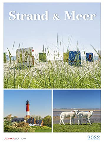 Alpha Edition - Calendario 2022 da muro Spiaggia e mare, 12 mesi, 29,7x42 cm