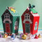 Smavles Weihnachten Box 20 Stück Weihnachten Geschenkbox Weihnachtsverpackung Weihnachten Geschenkschachtel Keksverpackungen Keksbox Papier Xmas Geschenkkarton für Süßigkeiten Pralinen