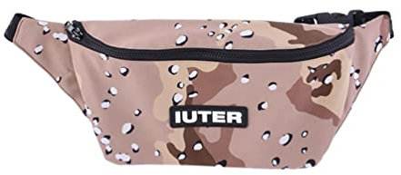 IUTER Gürteltasche Choco Chips Waistpack Original garantiert IUTER MILANO, Schwarz , Casual Skate-Halter und Laptopfach innen