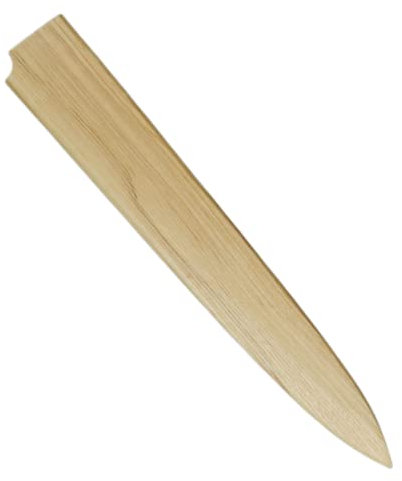Aibote Handmade Natural White Maple Wood Japanese Chef Knives Magnetic Sheath Sakimaru Yanagiba Santoku Sakimaru Kiritsuke Deba EEL Knife Sheath Case Holder Wooden Cover (330MM,Yanagiba Sujihiki)