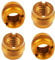 Haidong Microphone Clip Holder Nut Adapter 5/8 Male to 3/8 Female Microphone Screw Adapter Microphone Clip Holder Nut Adapter Microphone Rack Adapter (Gold)-4PCS