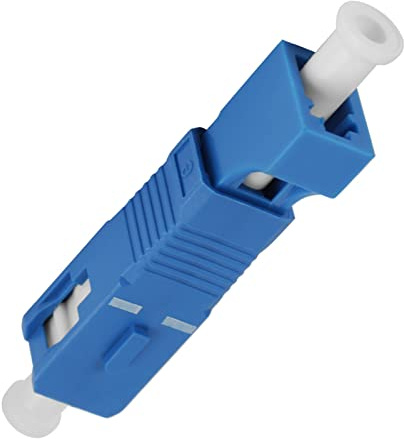 Tbest Glasfaser adapter sc auf lc, Glasfaseradapter SC-Stecker auf LC-Buchse Singlemode Glasfaser Hybrid Adapter Konverter