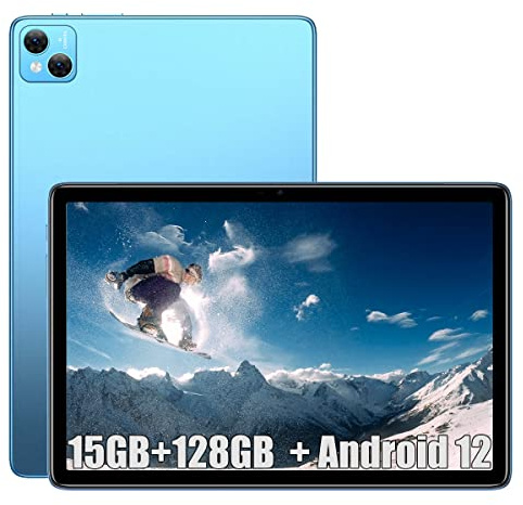 DOOGEE T10 Tablet (2023), 15GB RAM + 128GB ROM (TF 1TB) Octa-Core, Akku 8300mAh, 10.1 Pollici, Dual 4G LTE/SIM, Kamera 13MP + 8MP, Android 12, GPS Gesichts-ID OTG Blue
