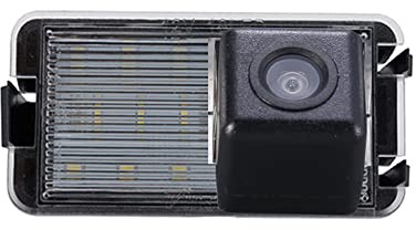 HD Kennzeichenbeleuchtung Rückfahrkamera Farbkamera Einparkkamera Rückfahrsystem Einparkhilfe Kompatibel mit Seat Altea/Arosa/Ibiza 6L/Leon 1M/Facelift/Cordoba MK1 (6K) /Cordoba MK2(6L)/Toledo 5P