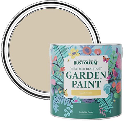 Rust-Oleum Beige Mould-Resistant Garden Paint In Matt Finish - Butterscotch 2.5L