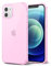 Svanove for iPhone 12 Mini Case Clear, Transparent Jelly Protective Silicone Phone Case with Design for Women Girly Cute Simple, Thin Slim Fit Soft Flexible TPU Shockproof Bumper, Clear Pink