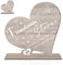 LIVESTN Beste Freundin Geschenke Geschenke für Freundinnen Holzschilder Heimat Dekoration Freundin Geschenk Freunde Geburtstag Freundschaft Herz Holzschild für Frauen Schwester Freundinne