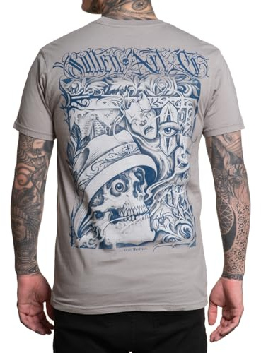 Sullen Men's Uriel Martinez Premium Ultimate Grey Short Sleeve T Shirt