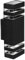 LumenTEC LED Garten Aussenleuchte, 2-flammig LED Wandlampe IP44 Schwarz 9112-2
