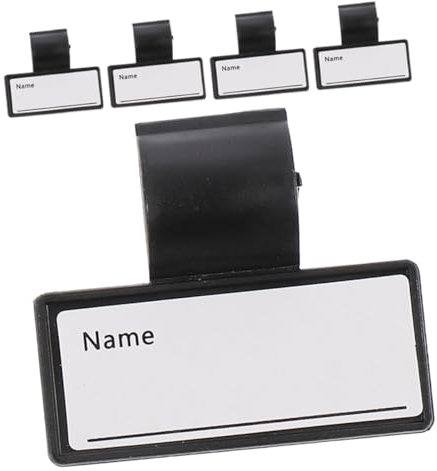 SHINEOFI 5stücke Identifikationsnamensschild Für Geräte Schlauchersatz Namensschilder Aus Schilderkartenhalter Mit Clips Praktische Identifikation Für Geräte