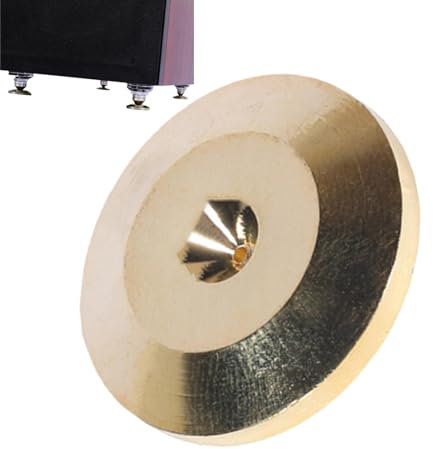 Speaker Isolation Feet - Speaker Pads Mats,Copper Anti-Slip Subwoofer Isolation Feet Improve The Sound of Your Monitors, Speakers, Home Theater