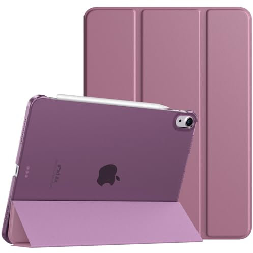 TiMOVO Hülle für iPad Air 11 Zoll (M3/M2-2025/2024), iPad Air 5./4. Generation (2022/2020) 10,9 Zoll Hülle, Schlank Schutzhülle mit Transparenter Rückseite, Auto Schlaf/Aufwach, RauchigeLila