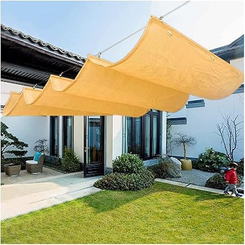 Kanduo Bâche de pergola rétractable Auvents extérieurs rétractables for ombrage de terrasse de patio de pergola de jardin, fabriqués sur mesure, le prix ci-dessus est de 1 mètre carré. Auvent rétracta