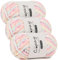 Coopay Chenille Wolle zum Häkeln, 3x100g Samtig Chenillegarn, Dicke Flauschige Weich Chenille Garn, Chenille Wolle, Weicher Plüschwolle Häkelgarn für Decken, Schals - Blütenbüschel