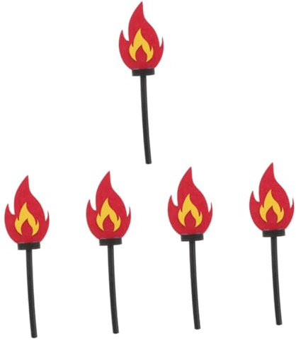 Alasum 5piezas Antorcha Artificial De Juguete para Cosplay Prop Creativo para Eventos Escolares y Deportivos Ligera y Portátil para Ceremonias De Entrada y Actividades Al Aire