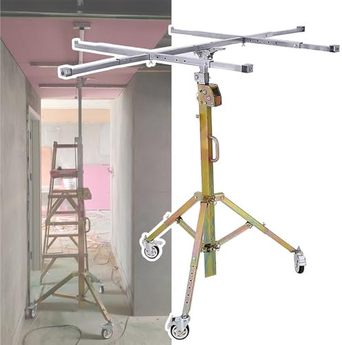 alza lastre di cartongesso Sollevatore per cartongesso, sollevatore per cartongesso, 3 m, 3,5 m, 4 m di altezza - Sollevatore per pannelli in cartongesso, pannello girevole inclinabile - Sollevatore p